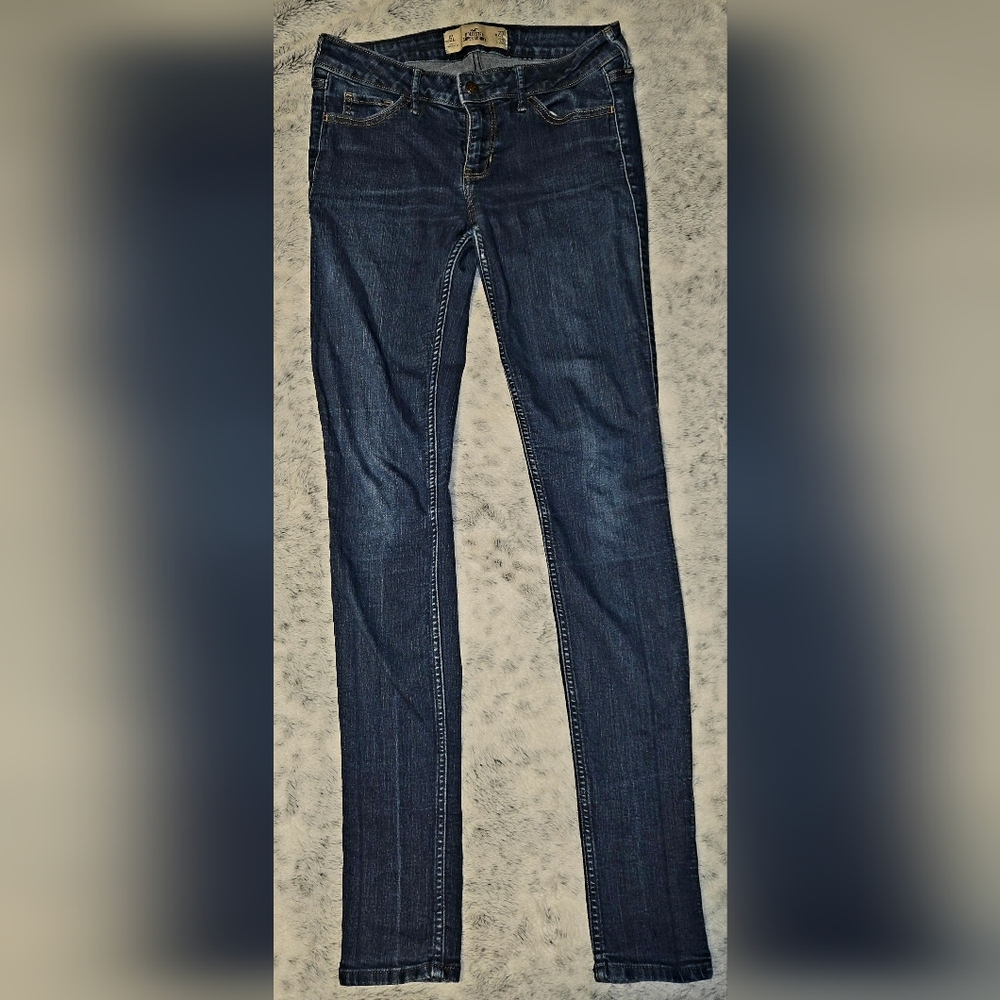 Women's Hollister Super Skinny Dark Wash Blue Jeans W27 L33